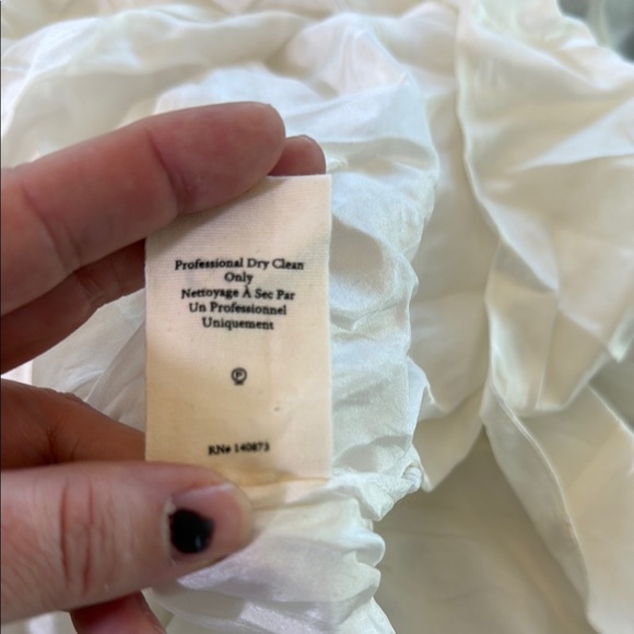 LoveShackFancy Alistair Silk Gown In White Size 4 - Picture 6 of 16